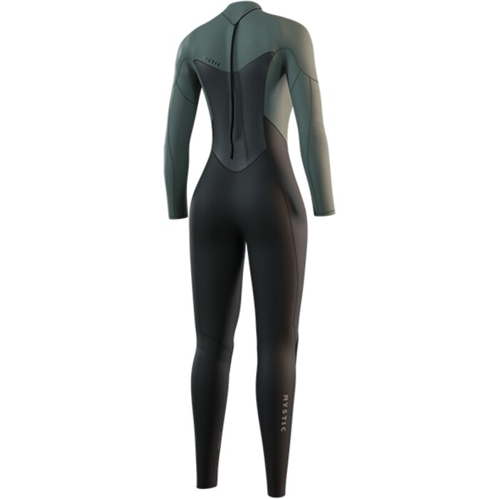 2025 Mystic Womens Star 3/2mm Back Zip Wetsuit 35000.250054 - Dark Olive